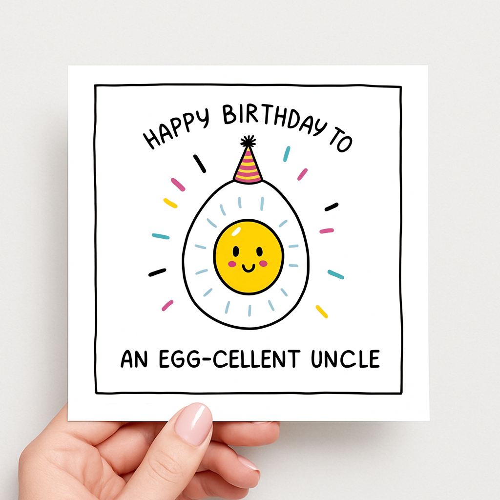 Egg-cellent Uncle Card
