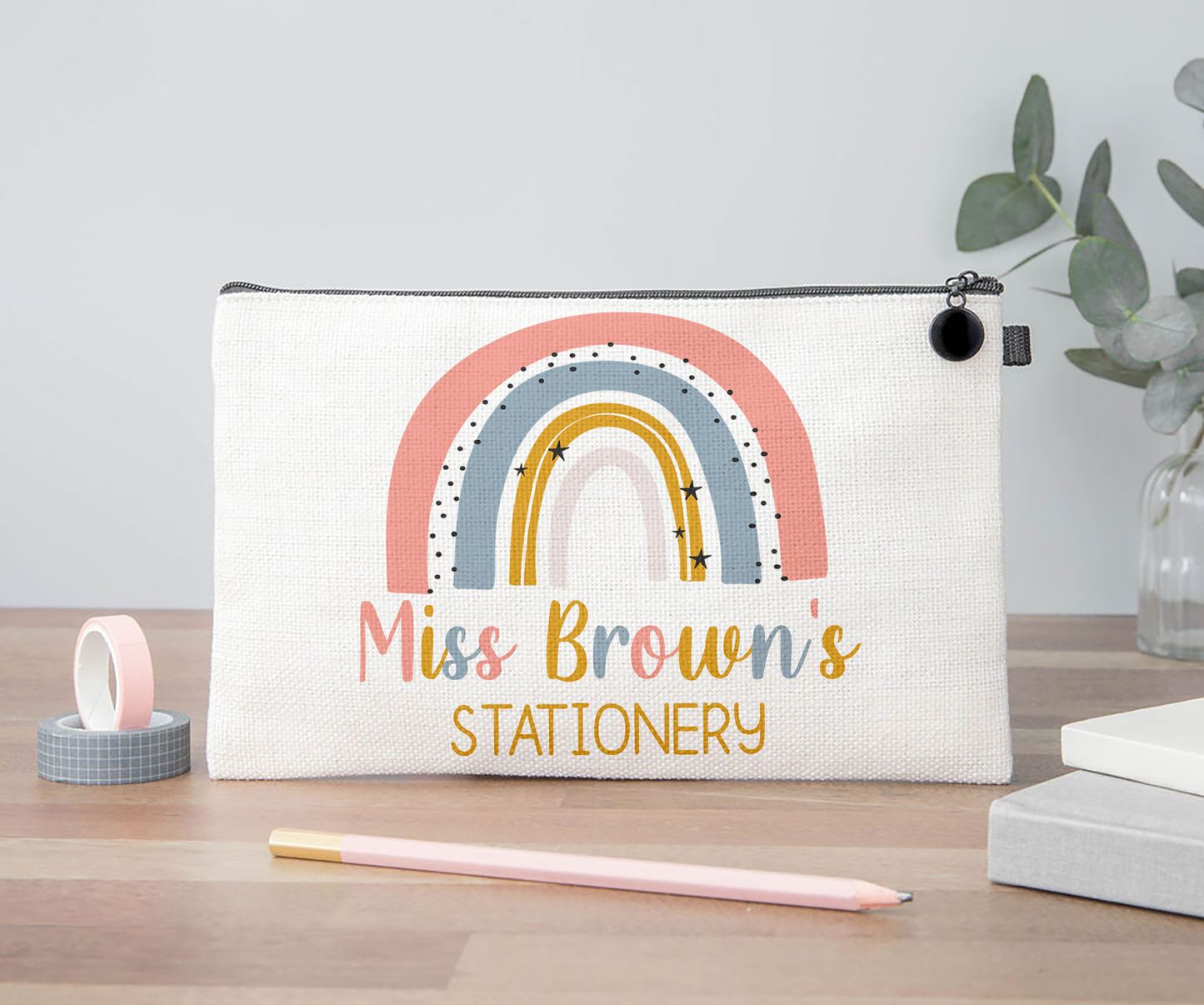 Teacher Rainbow Pencil Case