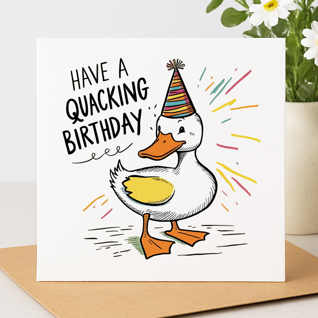 Quacking Birthday Card