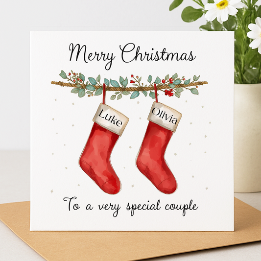 Personalised Special Couple Christmas Card
