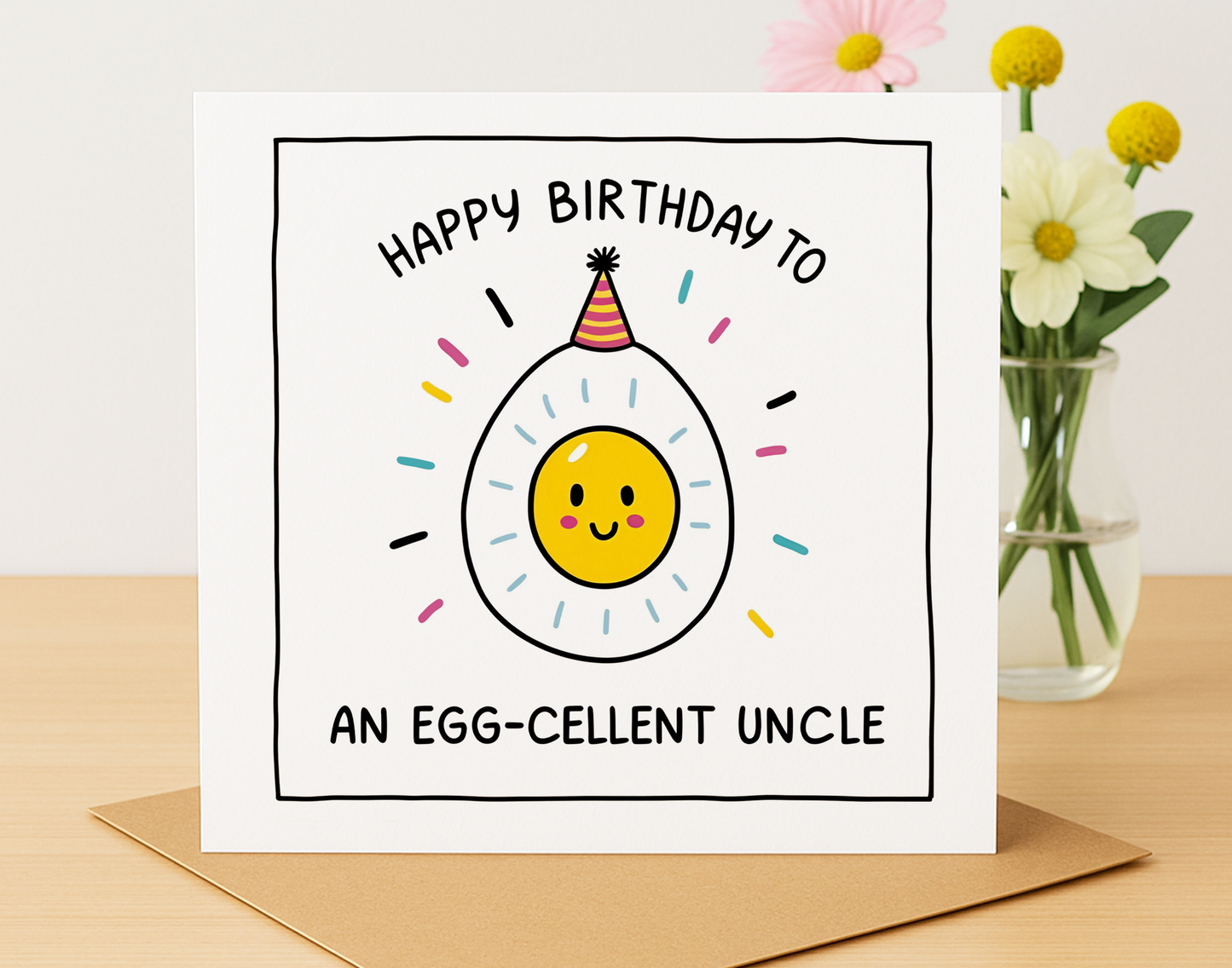 Egg-cellent Uncle Card