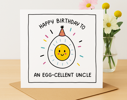 Egg-cellent Uncle Card