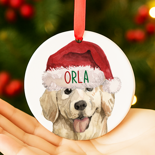 Golden Retriever Christmas Decoration
