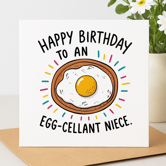 Egg-cellent Niece Birthday Card