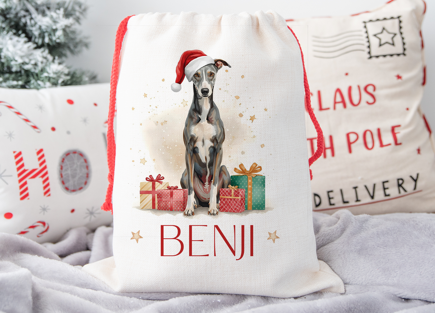 Greyhound Christmas Sack