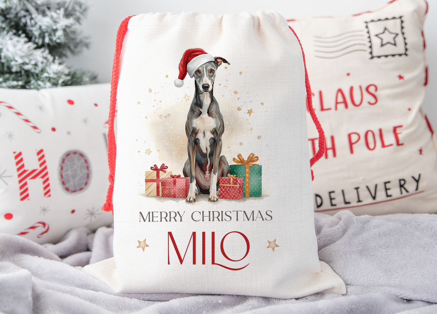Greyhound Christmas Sack