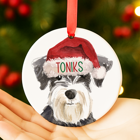 Schnauzer Christmas Decoration