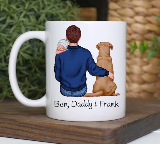 Customisable Daddy With Pet Option Mug