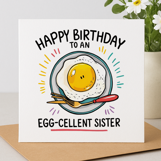 Egg-cellent Sister Card