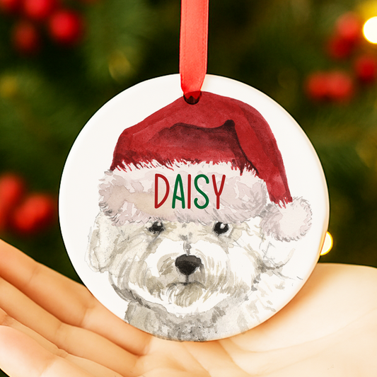 Bichon Frise Christmas Decoration