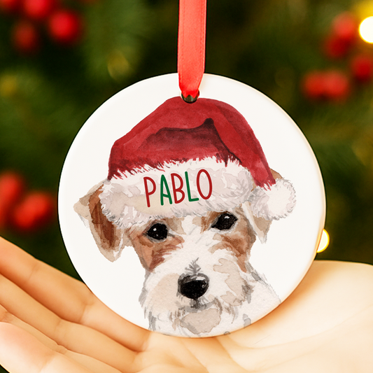 Jack russell Christmas Decoration