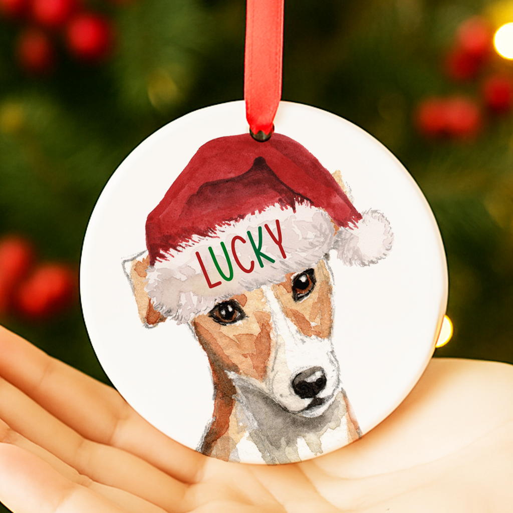 Jack russell Christmas Decoration
