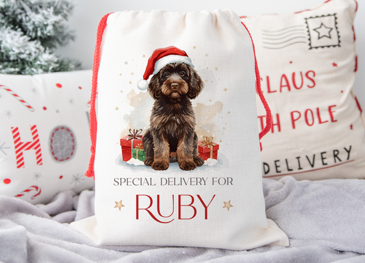 Cockapoo Christmas Sack
