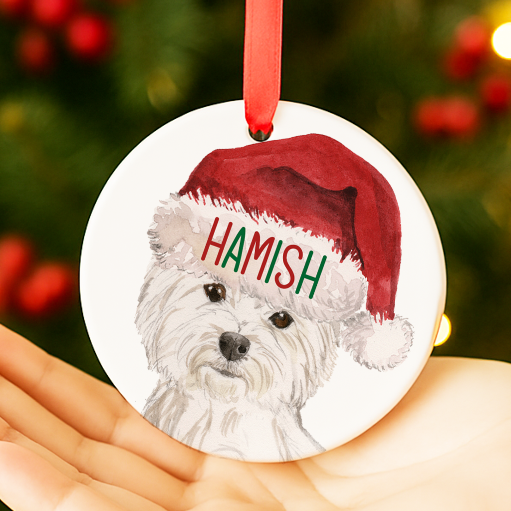 Westie Christmas Decoration