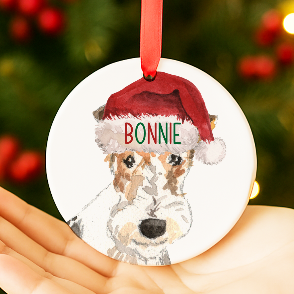 Wire fox Christmas Decoration