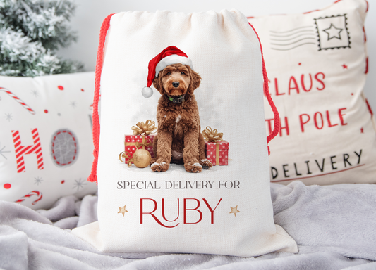 Labradoodle Christmas Sack