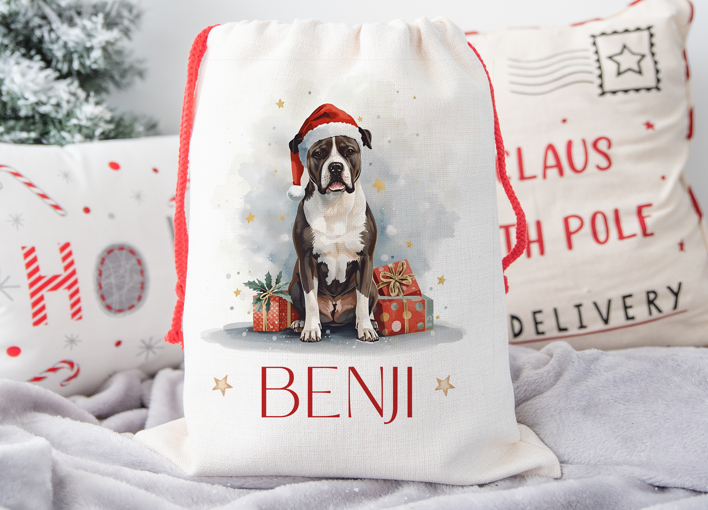 Staffie Christmas Sack