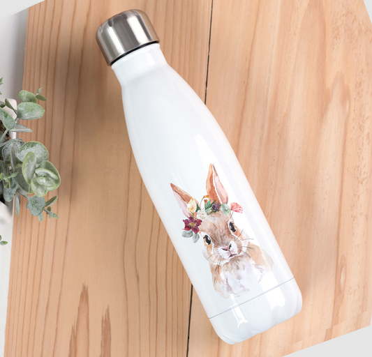 Floral Bunny Drinks Bottle