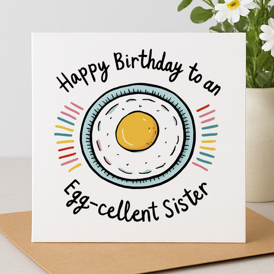 Egg-cellent Sister Card