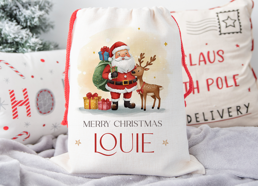 Personalised Santa Christmas Sack