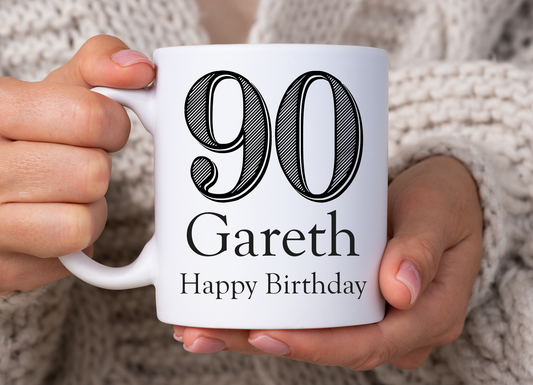 90th Birthday Mug