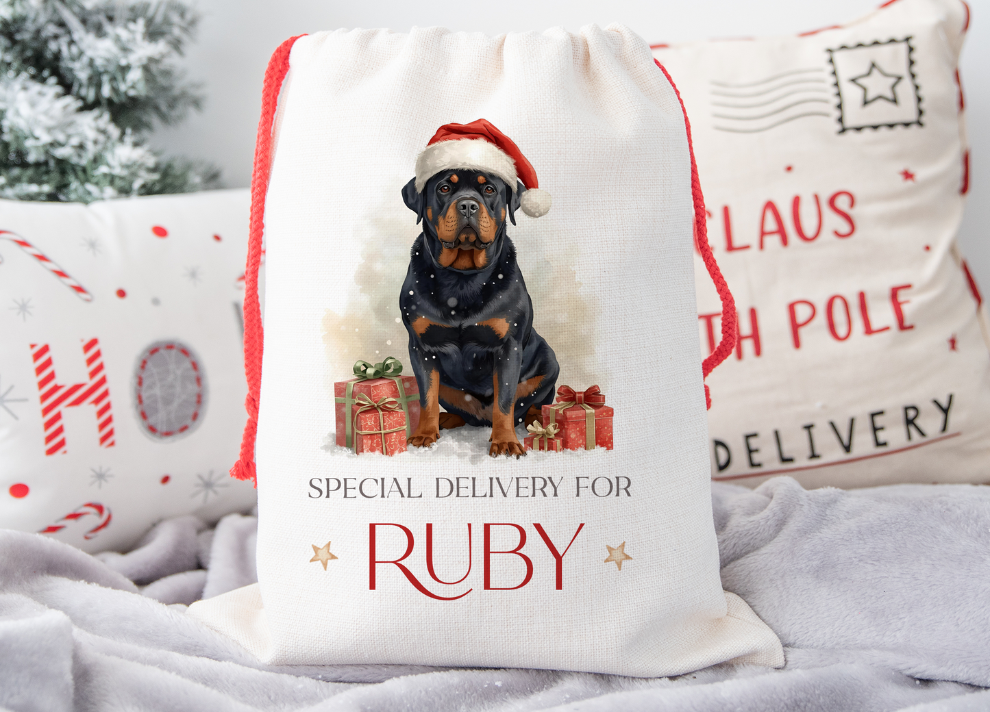 Rottweiler Christmas Sack