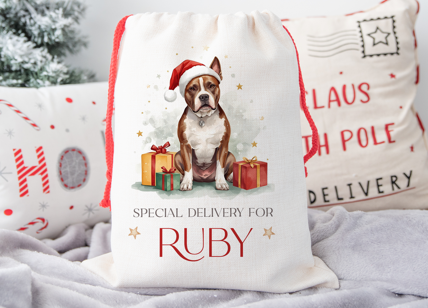 Staffie Christmas Sack