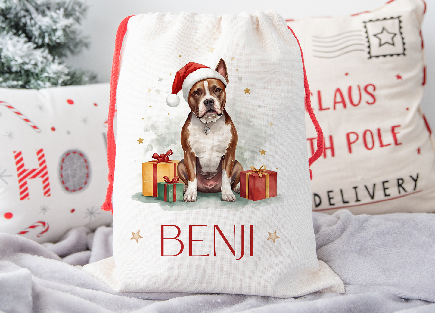 Staffie Christmas Sack