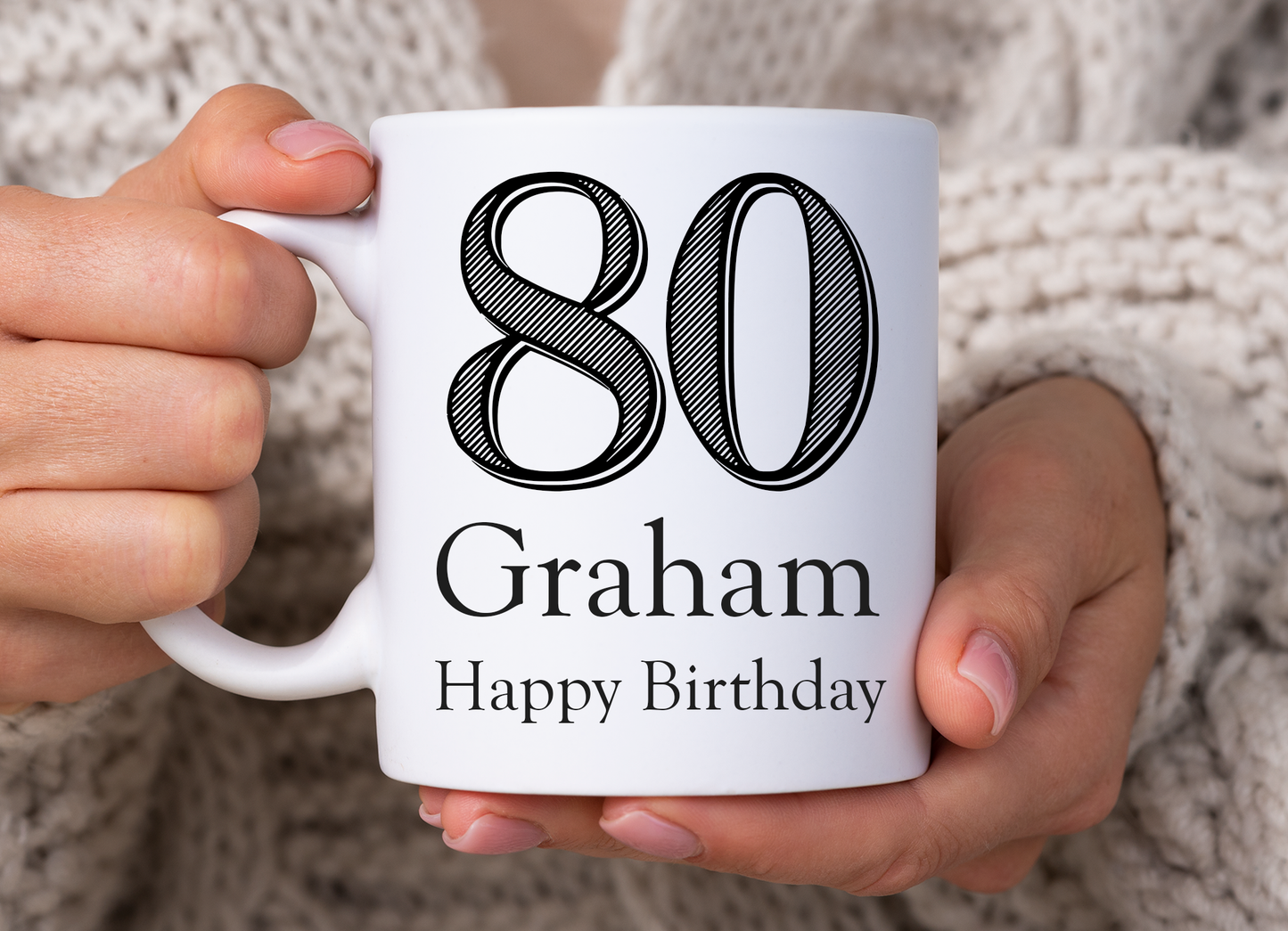 80th Birthday Mug