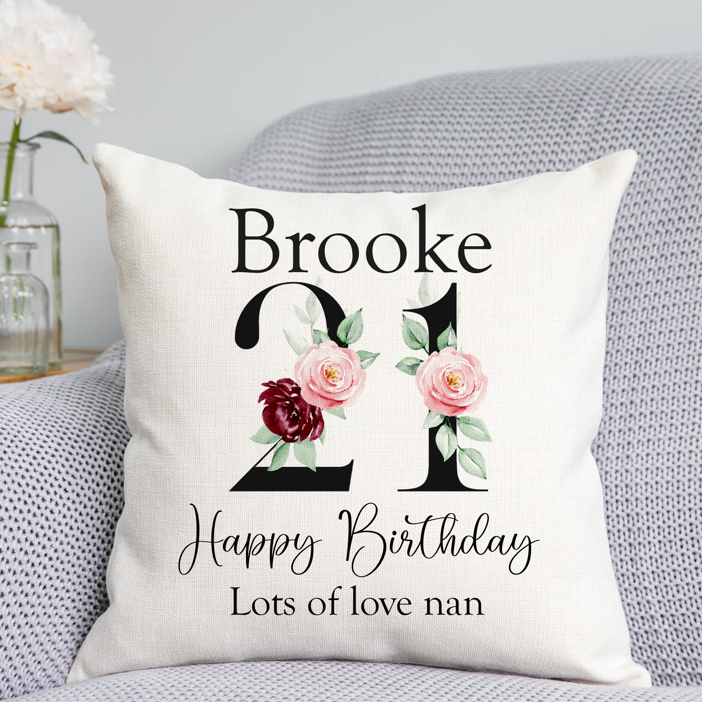 21st Birthday Cushion