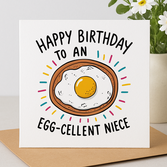 Egg-cellent Niece Birthday Card
