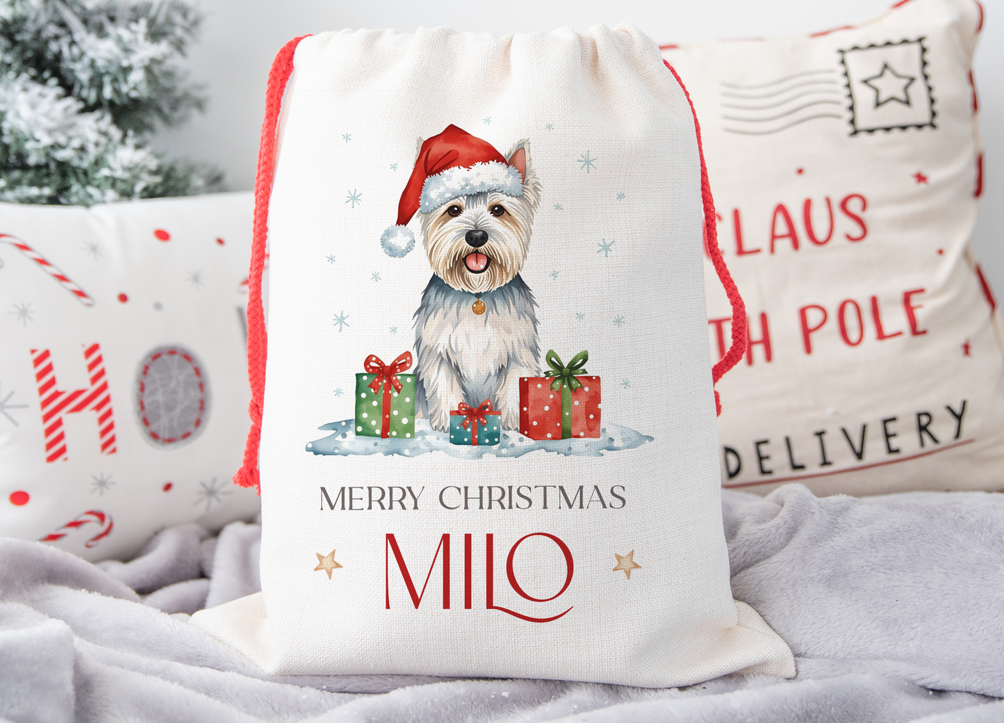 Westie Christmas Sack