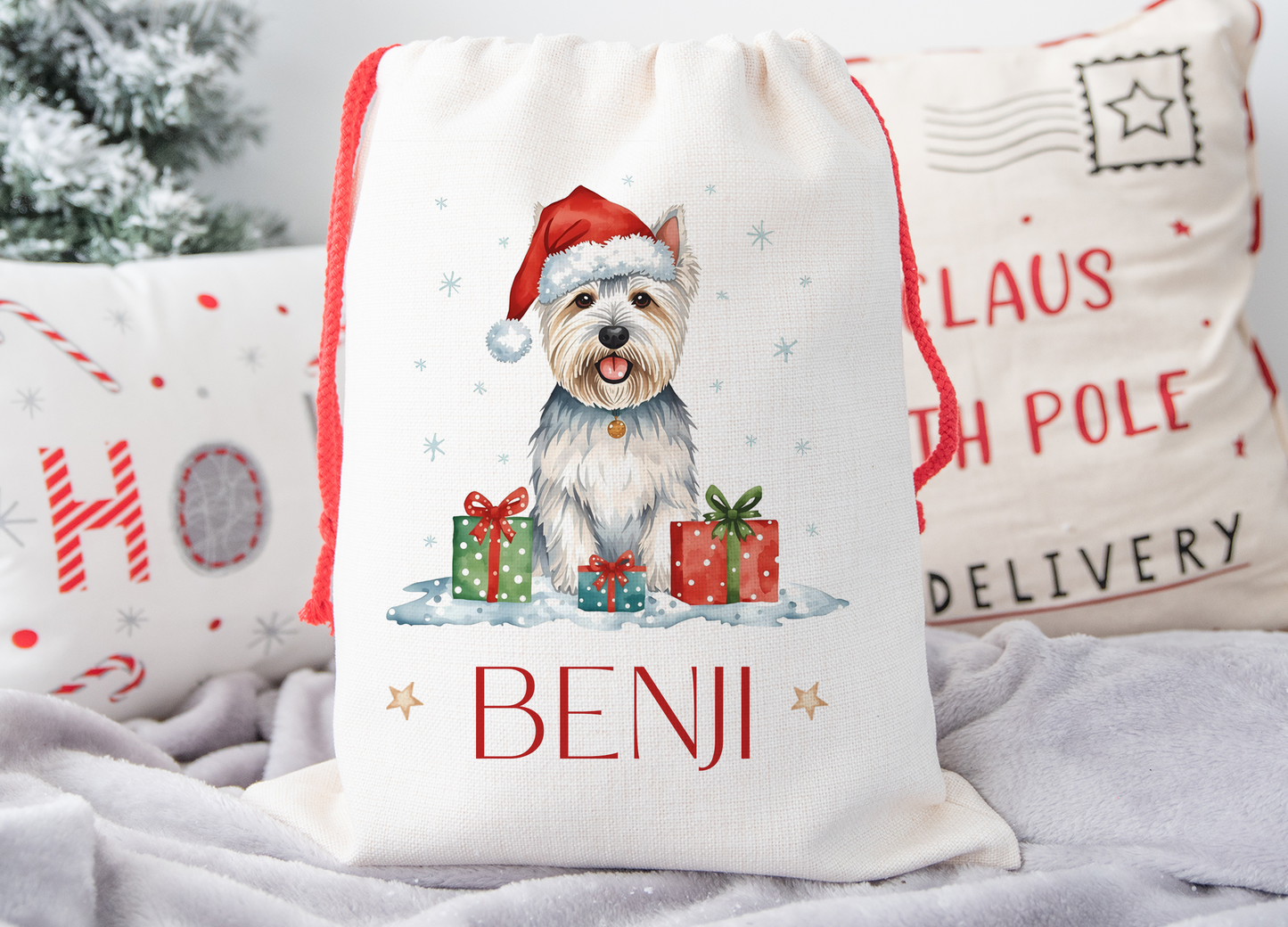 Westie Christmas Sack