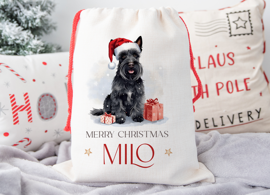 Scottie Dog Christmas Sack