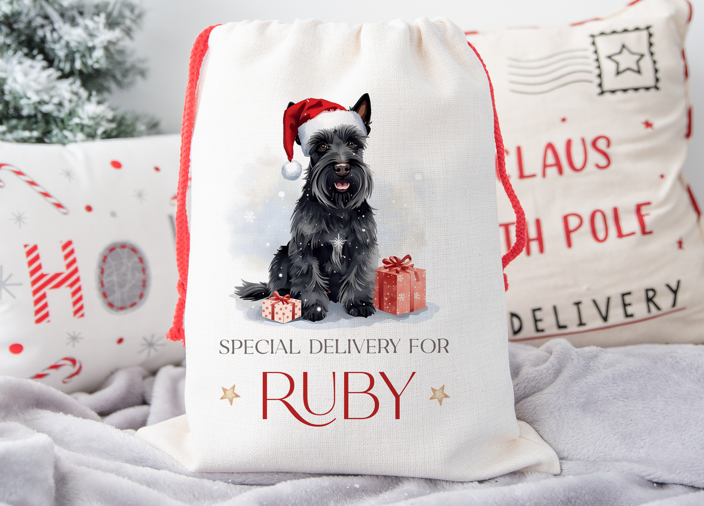 Scottie Dog Christmas Sack
