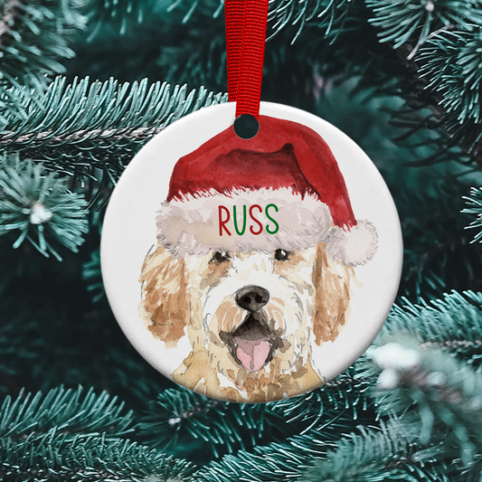 Golden Doodle Christmas Bauble