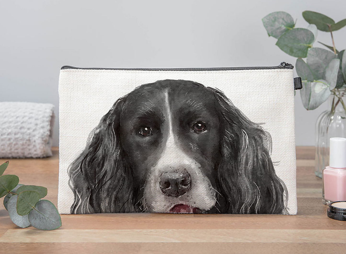 Springer Spaniel Makeup Bag