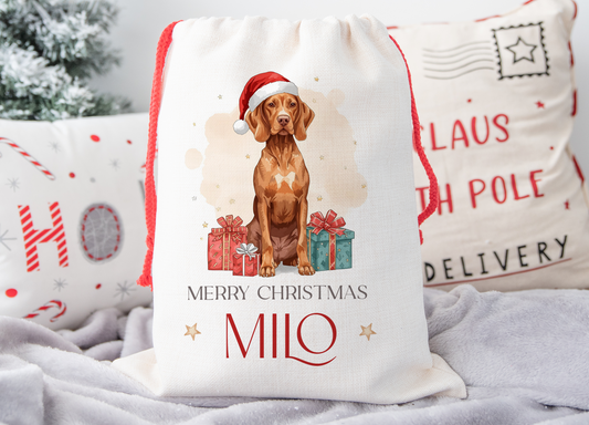 Vizsla Christmas Sack