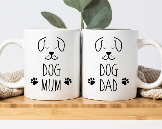 Dog Mum and Dad Mug set