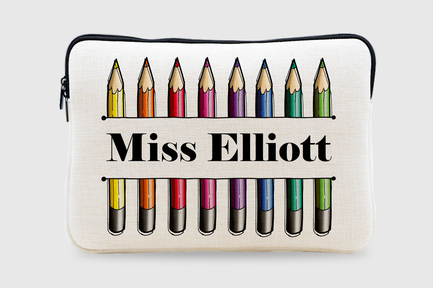 Pencil Name Laptop Bag