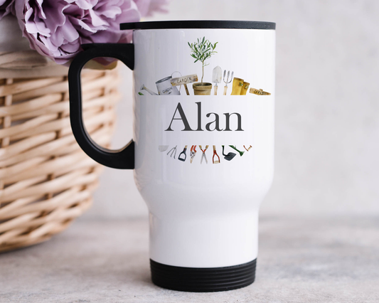 Garden Themed Travel Mug