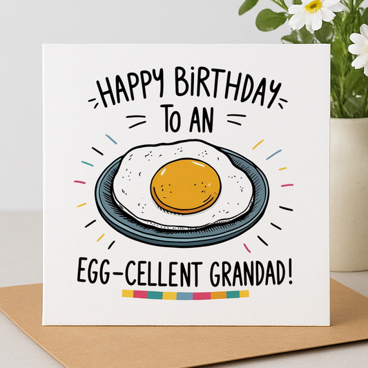 Egg-cellent Grandad Card