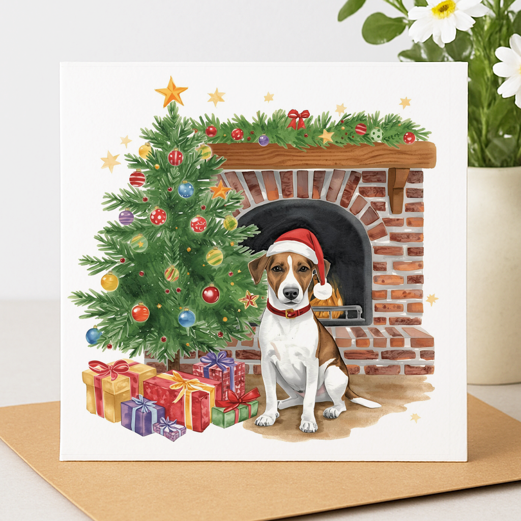 Jack Russell Christmas Card