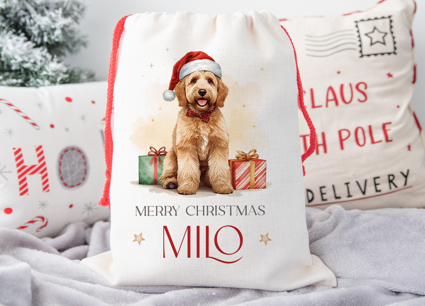 Goldendoodle Christmas Sack
