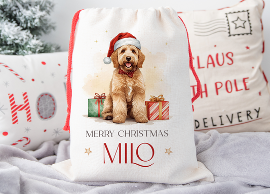 Goldendoodle Christmas Sack