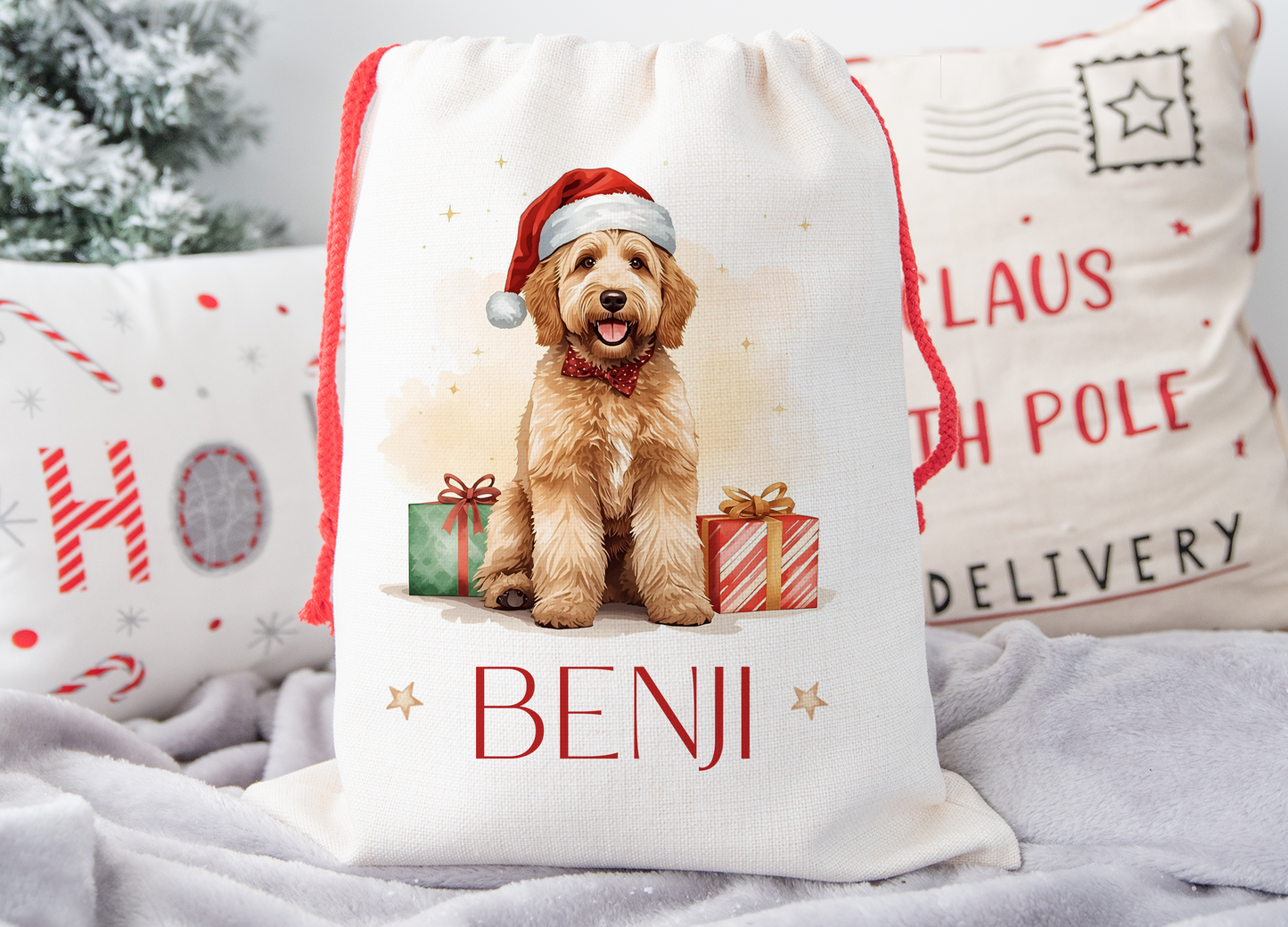 Goldendoodle Christmas Sack