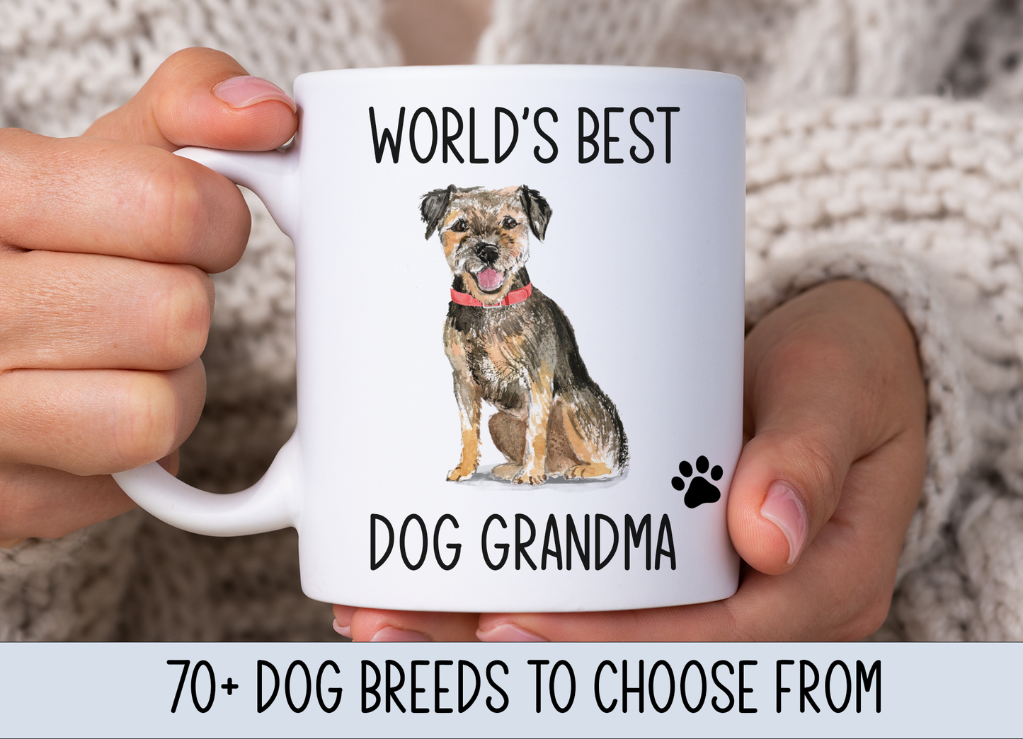 World's Best Dog Grandma Mug (Lots of Dog Breeds to choose from)