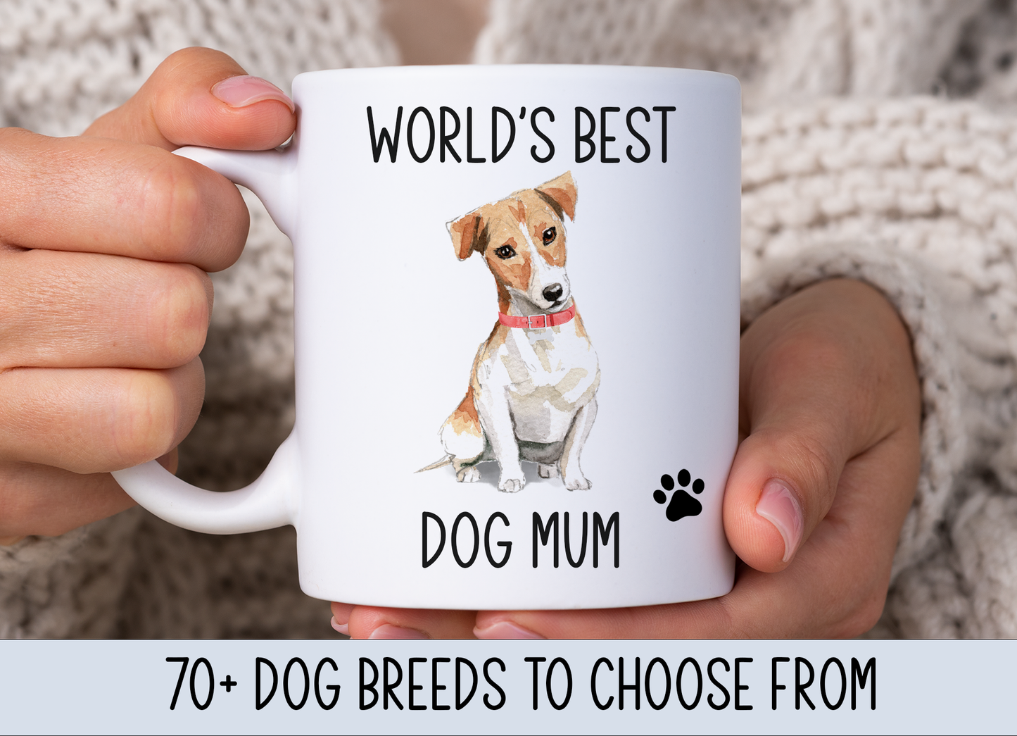 World's Best Dog Mum Mug (Lots of Dog Breeds to choose from)