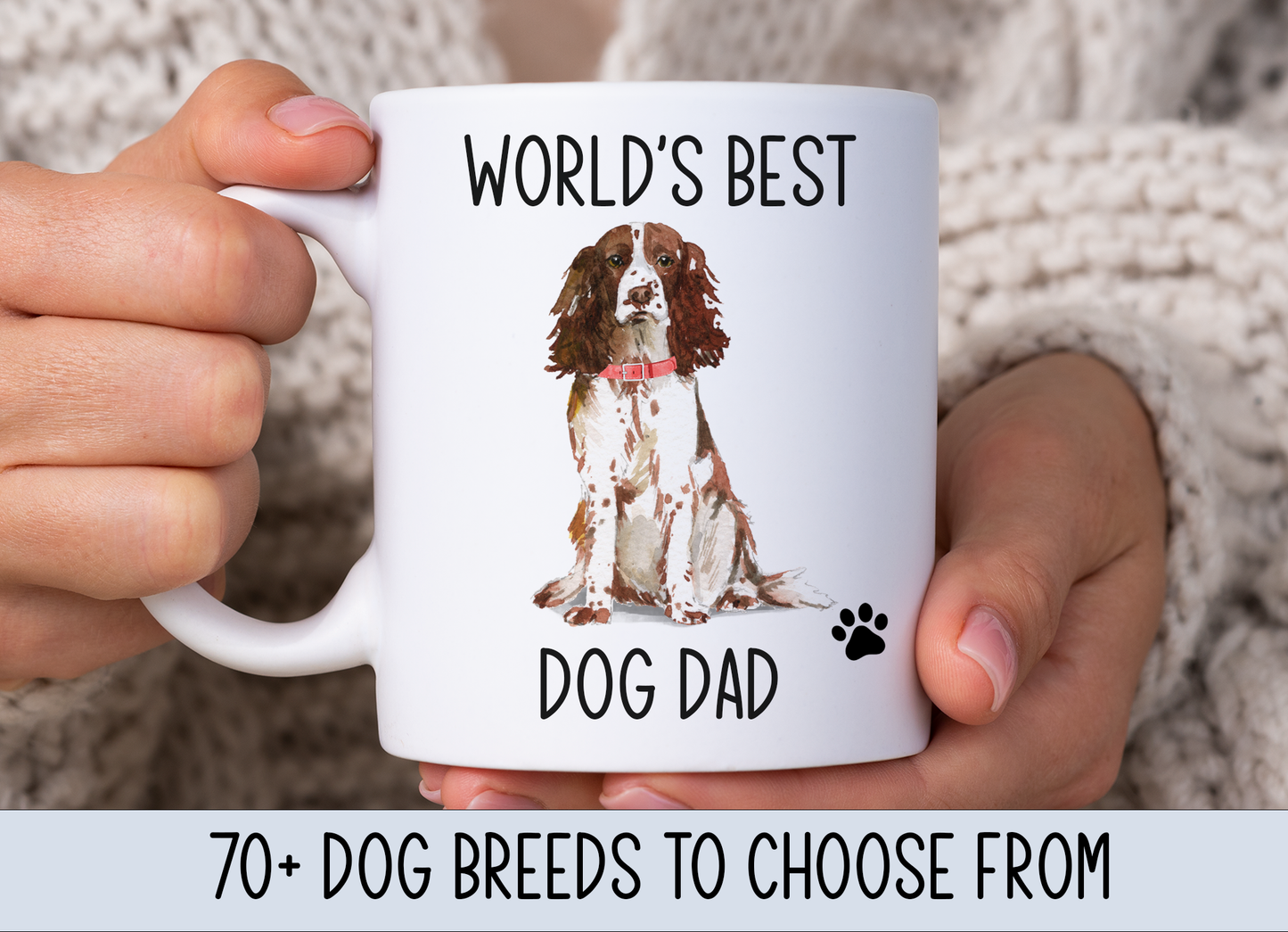 World's Best Dog Dad Mug (Lots of Dog Breeds to choose from)