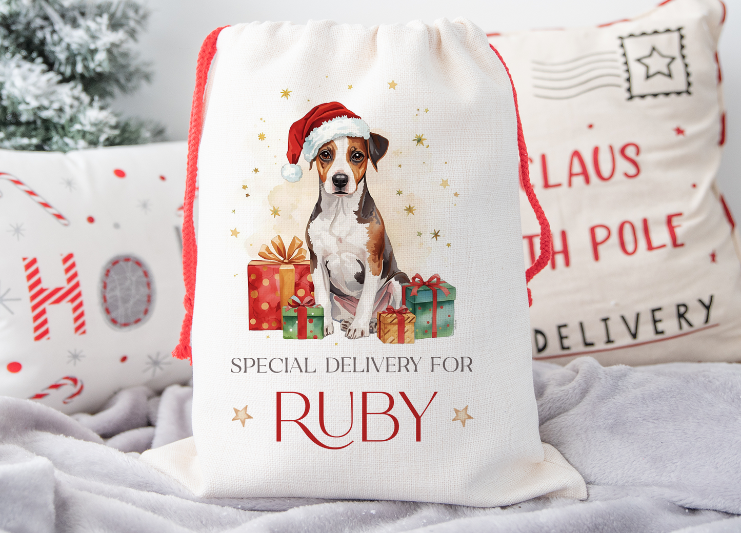 Jack Russell Christmas Sack